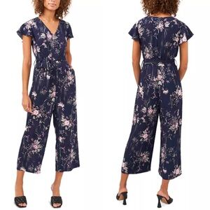 Vince Camuto's clever jumpsuit blooms with a sweet floral print size 12